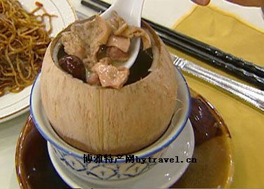 椰子炖鸡汤
